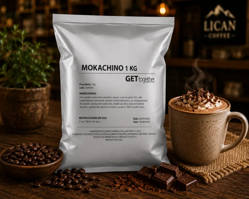 Mokaccino formato 1 kilo para cafeterías y negocios